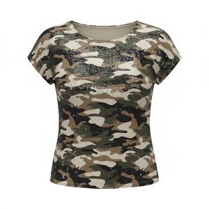 Crosby camo sequence brown green shorts sleeve shirt